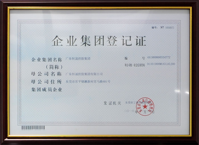 企業(yè)集團登記證